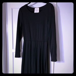 Black Stretch Midi Dress